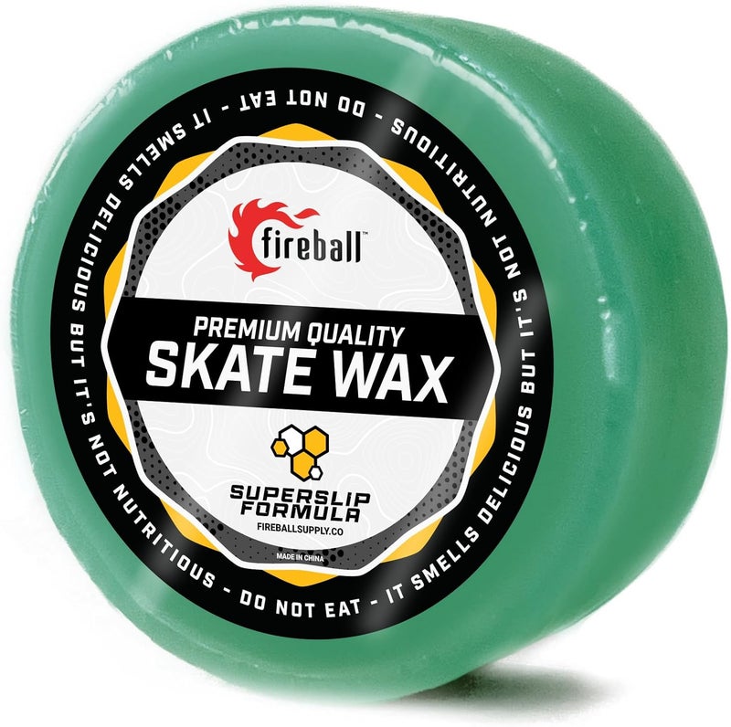 fireball SuperSlip Pro Skateboard Wax for Rails - USA Formulated Skate Curb Wax for Scooters Aggressive Inline and Skateboards - Custom Formula Professional Skate Wax - Image 1